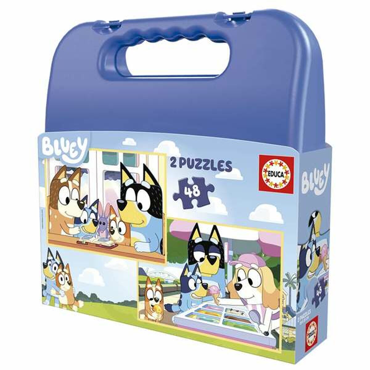 2-Puzzle Set Educa Bluey 48 Pieces