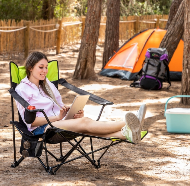 Folding Lounger Camping Chair Kampfort InnovaGoods