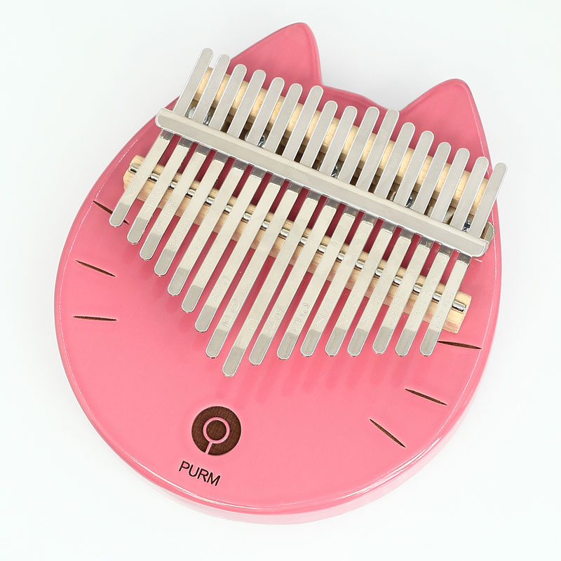 17-tone portable crystal thumb piano PInk